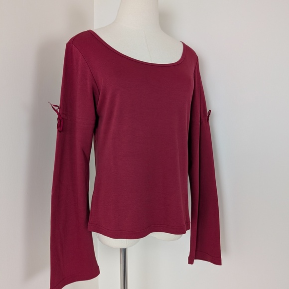 Mexx Long Sleeve Top Bell Sleeve Scoop Neck - Picture 7 of 10